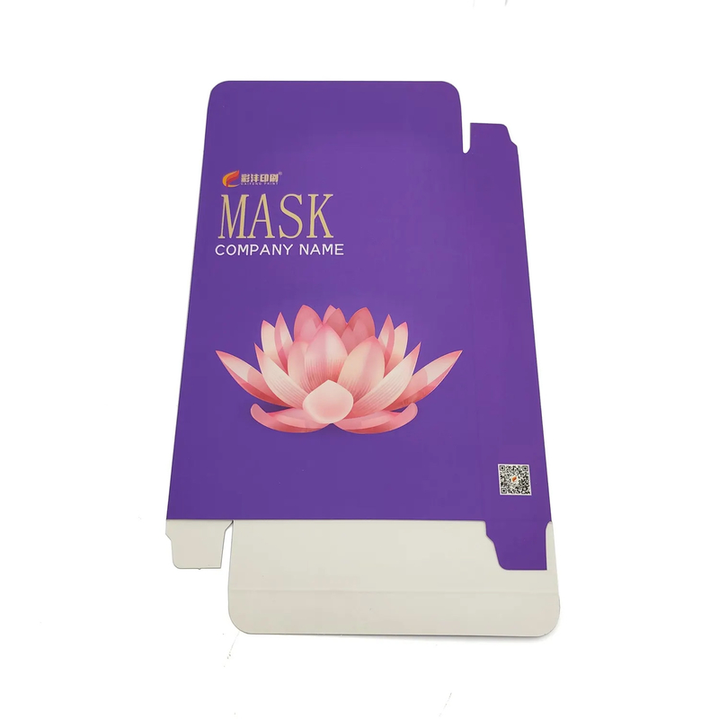 Custom Texture Surface Treatment Folding Carton Packaging Makeup Skincare Packaging Boxes Cosmetic Beauty Box
