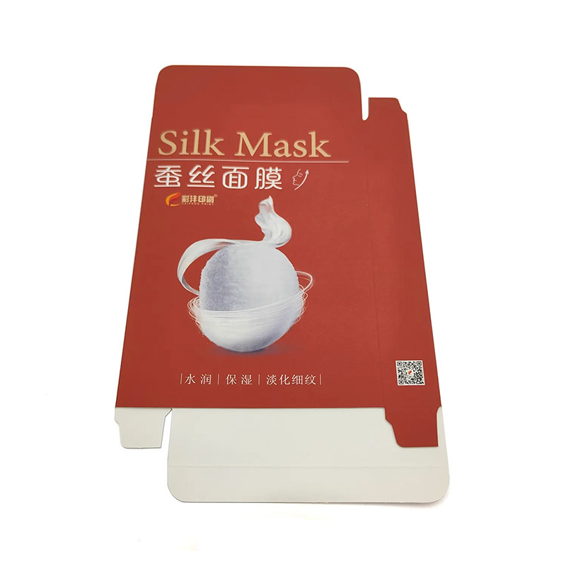 Customized Paper Packaging Top Tuck Box,Embossed Texture Art Paper Box White Cardboard Makeup Box
