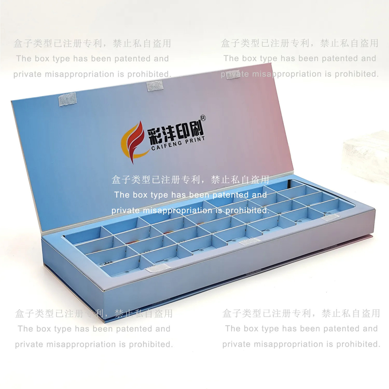 Custom Slotted Paperboard Box With Paper Liner And Sleeve For Chocolate Macaroon Cookie Sweet Packaging