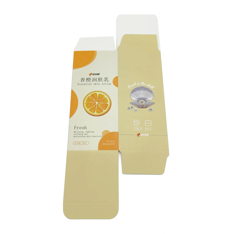 Wholesale Custom Logo 350g White Cardboard Small Rectangular Cosmetic Makeup Tuck Top Paper Boxes Packaging