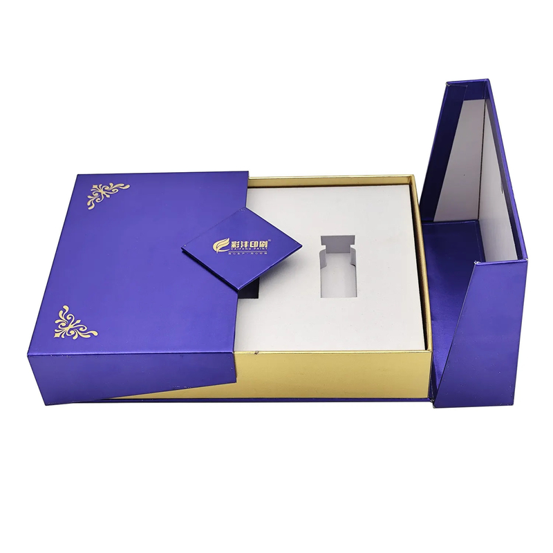 Customizable Double Door Magnetic Lid Paper Gift Box Rigid Cardboard Corrugated For Cosmetic Skincare Packaging Candle Shipping