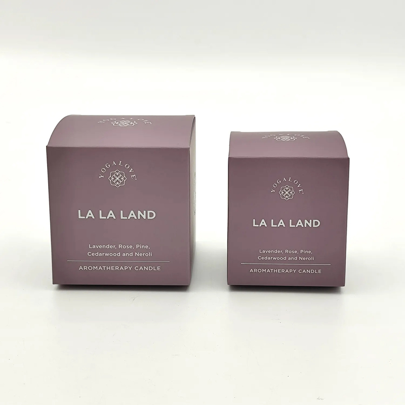 Eco Friendly Wholesale Customized Private Label Luxury Matte Custom Logo Printing 8oz Square Candle Jar Paper Box