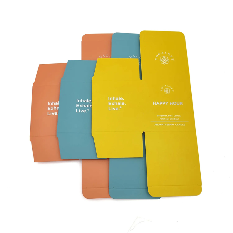 Eco Friendly Wholesale Customized Private Label Luxury Matte Custom Logo Printing 8oz Square Candle Jar Paper Box