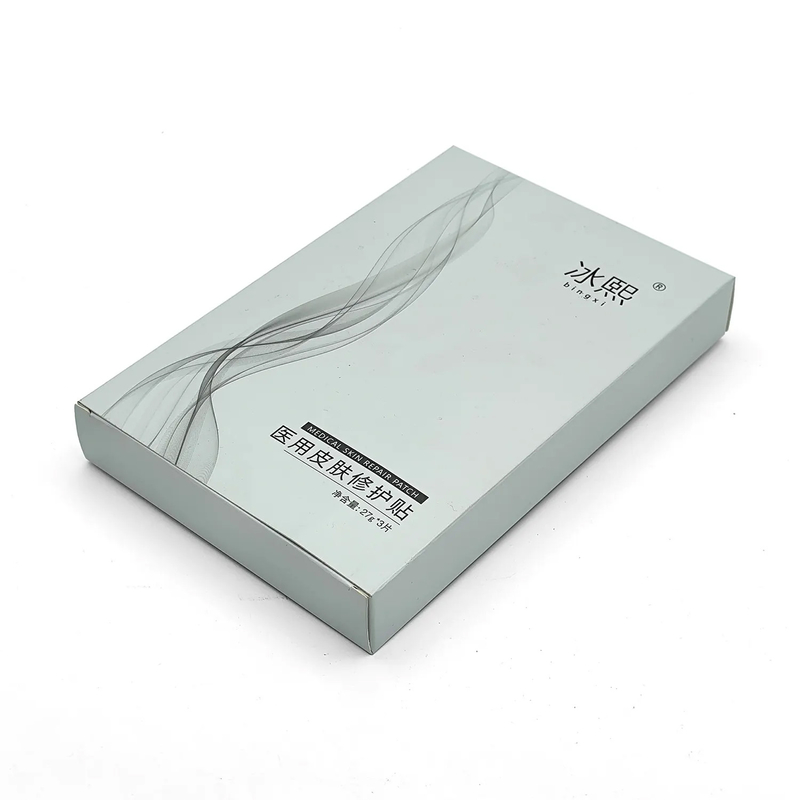 Custom Spot Uv Finishing Essential Oils Face Mask Box White Boxes Paper Mask Box For Mask Packing