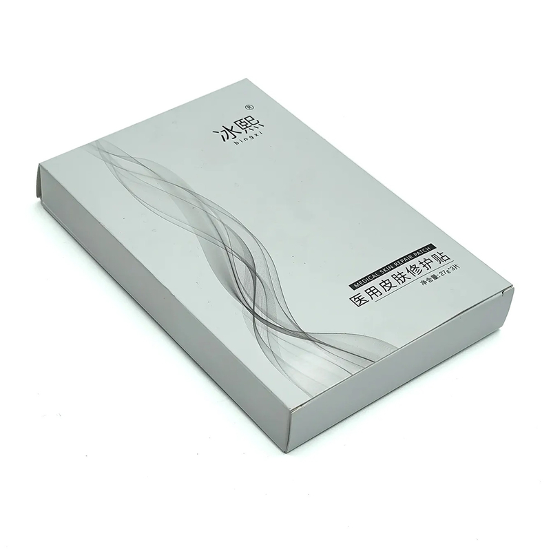 Custom Spot Uv Finishing Essential Oils Face Mask Box White Boxes Paper Mask Box For Mask Packing