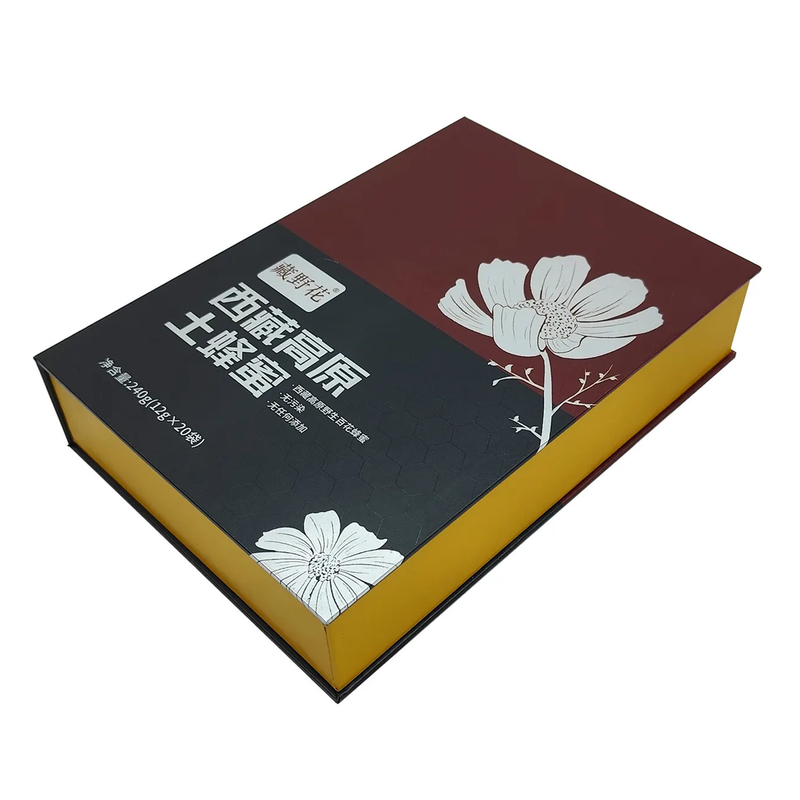 Custom Paper Packing Honey Jar Gift Box Packaging Honey Packaging Box With Paperboard Insert