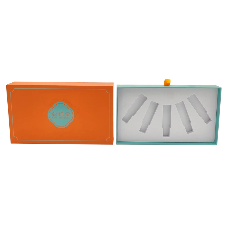 Custom Logo Wholesale Rigid Cardboard Drawer Gift Packaging Box With Eva Foam Insert