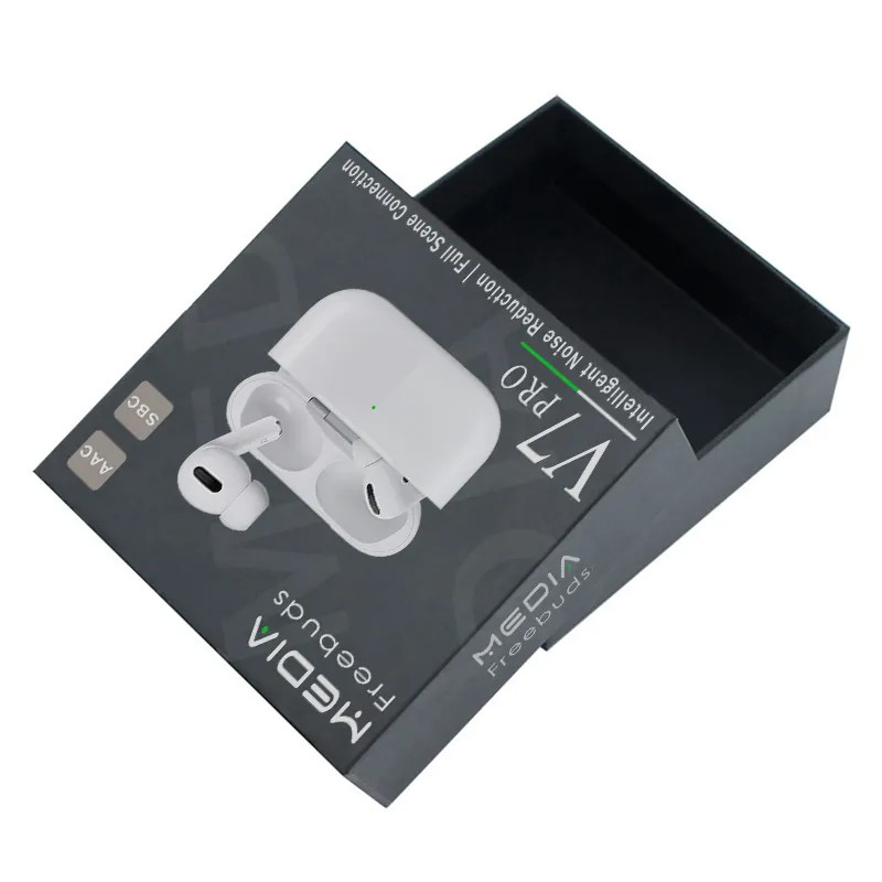 Earphone Packing Paper Hanging Box Custom Wireless Headphone Headset Outer Packaging Boxes Bluetooth Earphone Rigid Boxes