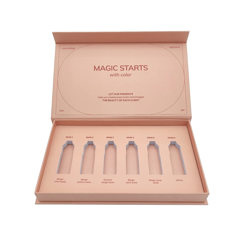 Custom Logo Flip Top Magnetic Box Beauty Makeup Paper Boxes Cosmetics Packaging Gift Box