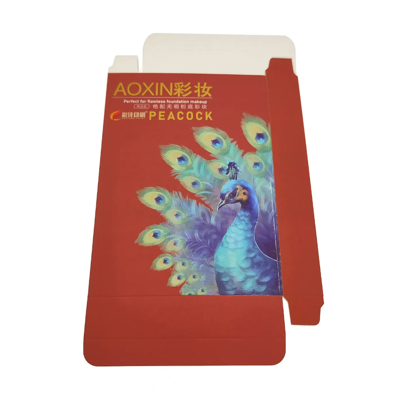 Customized Product Packaging Top Tuck Color Box Embossed Texture Art Paper Box White Cardboard Makeup Box Packaging