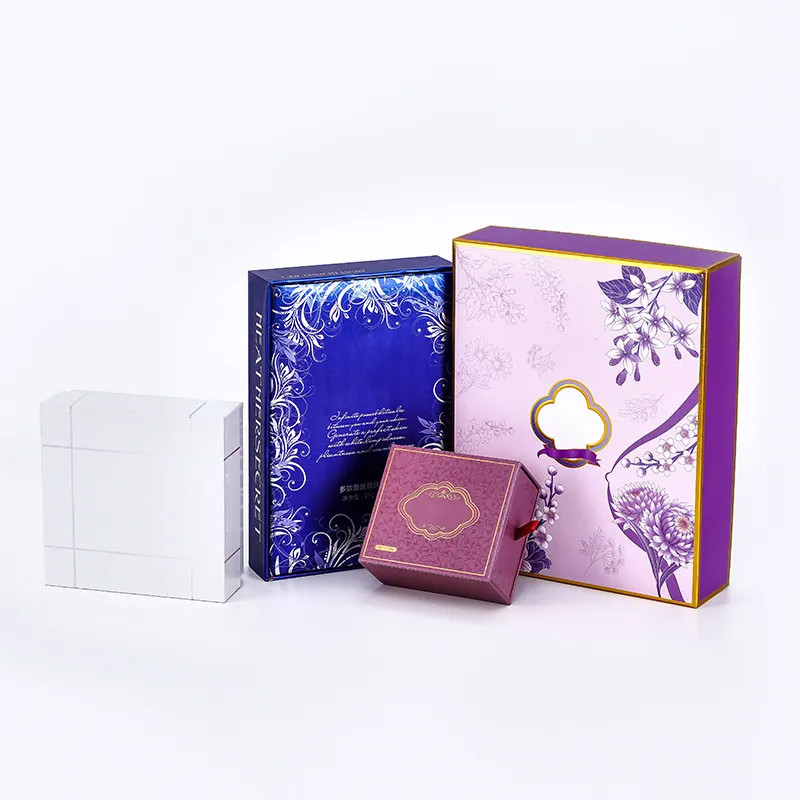 Custom Recyclable Kraft Paper Skincare Boxes With UV Advantage Rigid Lid And Base For Perfume Shipping Cosmetic Gift Packaging