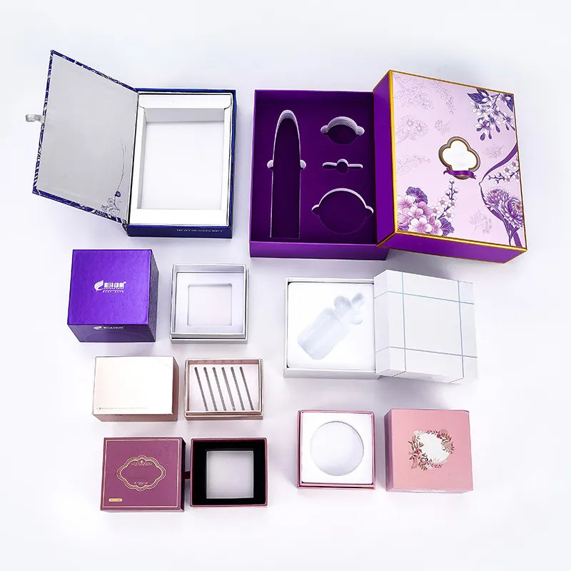 Custom Recyclable Kraft Paper Skincare Boxes With UV Advantage Rigid Lid And Base For Perfume Shipping Cosmetic Gift Packaging