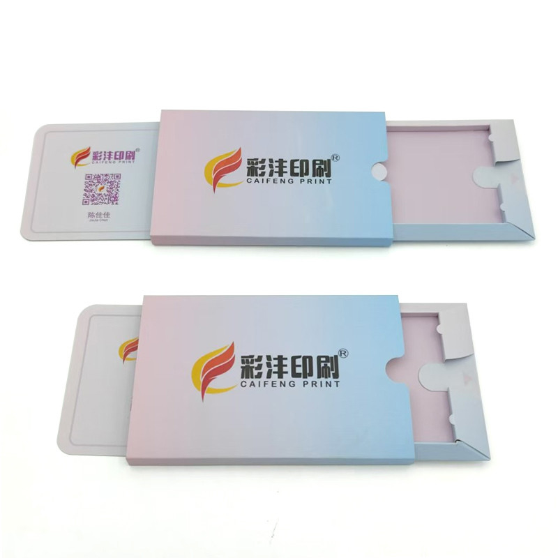 Custom Recyclable Printing Tiny White Paper Endoderm Frosted Folding Drawer Paper Box Small