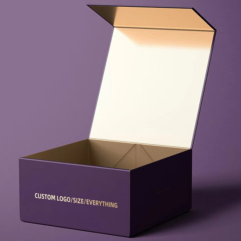 Custom Luxury Large Premium Magnetic Closure Flip Top Mailer Rigid Cardboard Packaging Magnet Boxes Matte Black Paper Gift Box